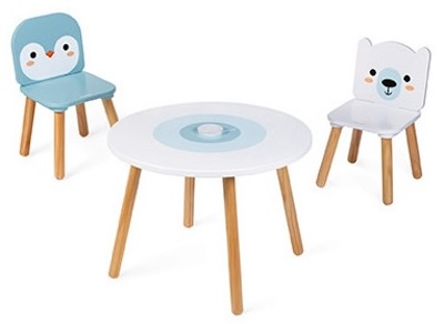 Table et chaises en bois pour enfants